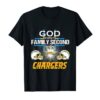 Order God First Family Second Then Los Angeles Charger T Shirt Black Unisex T shirt