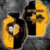 Steelers Hoodie 3D Skyline Heartbeat Tearing Through Logo Pirates Pittsburgh Steelers Gift Steelers Hoodie 3D Skyline Heartbeat Tearing Through Logo Pirates Pittsburgh Steelers Gift