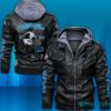 Carolina Panthers NFL logo est 1993 Leather Jacket For Men And Women carolina panthers nfl fans news leather jacket for men and women