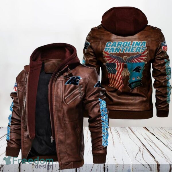 carolina panthers ver 2 leather jacket gift for men