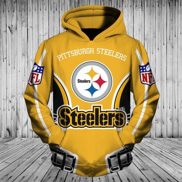 cheap price nfl hoodies 3d pittsburgh steelers zip up hoodies sweatshirt pullover sweatshirt