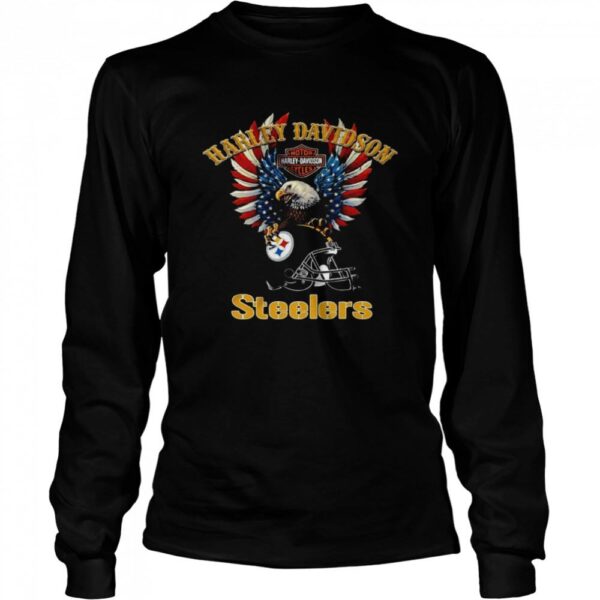 harley davidson motor harley davidson cycles pittsburgh steelers long sleeved t shirt