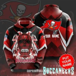 Tampa Bay Buccaneers NFL aloha skull Unisex Hoodie All Over Print custom name
