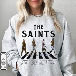 Saints Walking Abbey Road Signatures Football Shirt