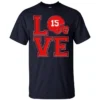 love kansas city kc football no15 mahomes fan navy att garment