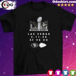 Official kansas City Chiefs vs. San Francisco 49ers Super Bowl LVIII Las Vegas 2.11,2024 Shirt