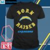 official los angeles chargers born x raised unisex t shirt shirt