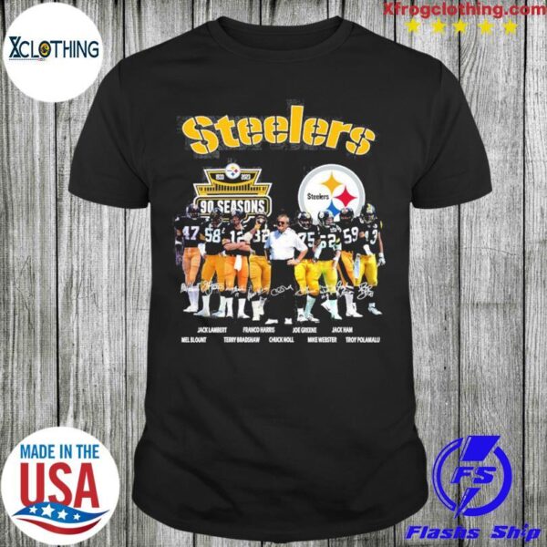 pittsburgh steelers 90 season 1933 2023 memories t shirt shirt