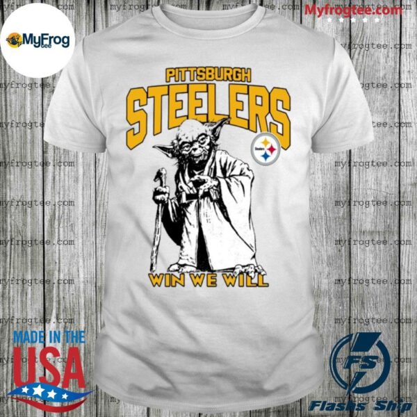 pittsburgh steelers star wars yoda win we will shirt Shirt