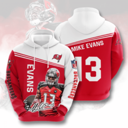 Tampa Bay Buccaneers NFL 3D Hoodie mike evans #13 signature gift for fans