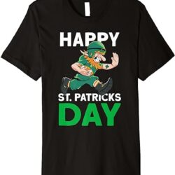 Happy St. Patricks Day Football - St. Patrick's Day Premium T-Shirt