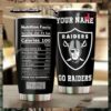 Las Vegas Raiders Go Raiders Nutrition Facts Personalized Tumbler0 510x510 1