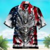 Las Vegas Raiders US Flag Demon Face Hawaiian Shirt And Short 0b9b73 0