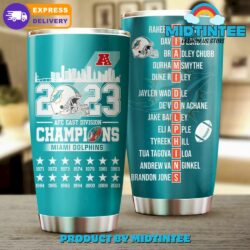 Miami Dolphins 2023 Champions Tumbler Cup for fan
