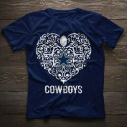 Dallas Cowboys heart t-shirt for fan