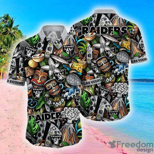 las vegas raiders hawaii shirt for men and women gift hawaiian shirt fans