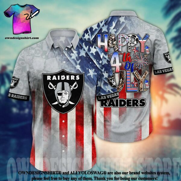 las vegas raiders nfl independence day 3d full print hawaiian shirt 1 KQskT