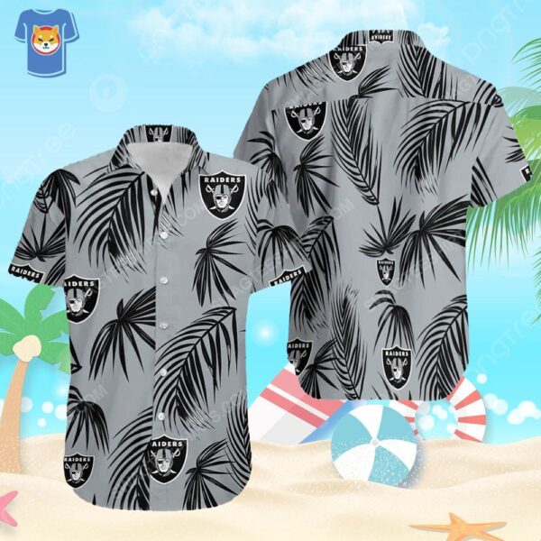 nfl las vegas raiders hawaiian shirt beach gift for dad 1