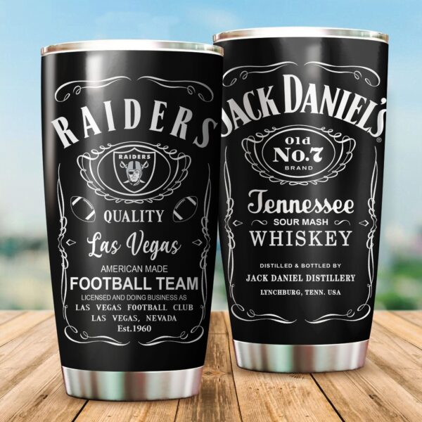 oakland raiders jack daniels tumbler tu008