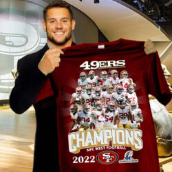 San Francisco 49ers NFC West Division Champions 2022 Red Unisex T-Shirt