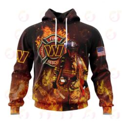 Washington Commanders HONOR FIREFIGHTERS 3D hoodie for fan