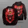 NFL Washington Commanders Red Skull Fire 3D Unisex Hoodie for fan NFL Washington Commanders 3D Hoodie Shirt 1 2 3