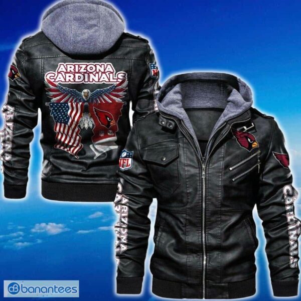 arizona cardinals nfl eagle 2d leather jacket gift for men and women fans