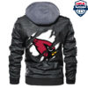 Arizona Cardinals NFL Mens hooded Leather Jacket cdqwvUxO TH130122 25xxxArizona Cardinals NFL Football Sons Of Anarchy Leather Jacket3