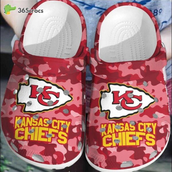 celebrate touchdowns nfl kansas city chiefs comfortable football clog footwear 6959