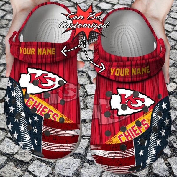 custom crocs us flag kc chiefs new crocs clog shoes 2253 uppbv