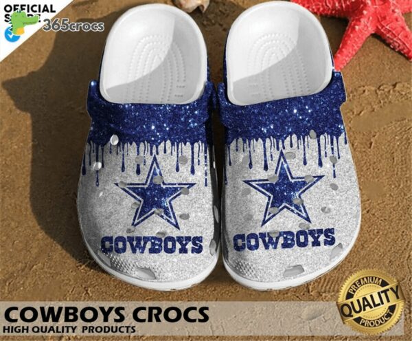 dallas cowboys american football two crocs clog shoes fans delight 1364 4n0wm