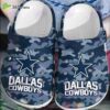 Dallas Cowboys Blue-Navy Camo Nfl Crocs Clog Shoes dallas cowboys blue navy camo nfl crocs clog shoes 2602 ynwdw