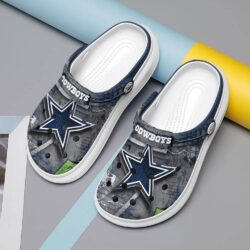 Dallas Cowboys Comfortable Water Shoes Crocs Clog Ultra Lightweight Top Footwear