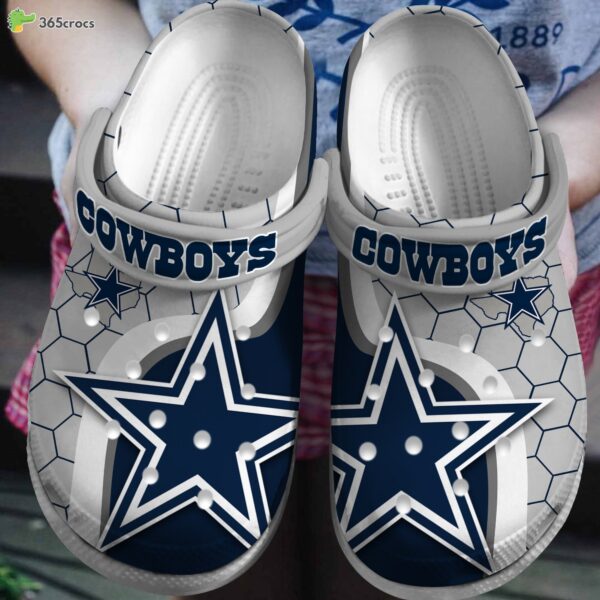 dallas cowboys nfl action comfortable crocs clogs shoes series collection elite 4896 djfo6