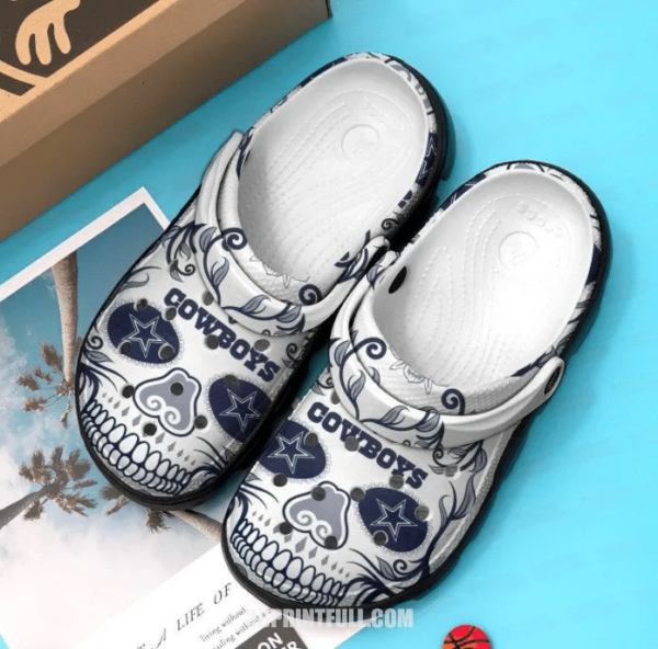 dallas cowboys skull crocband nfl clog shoes 7845 ydbws
