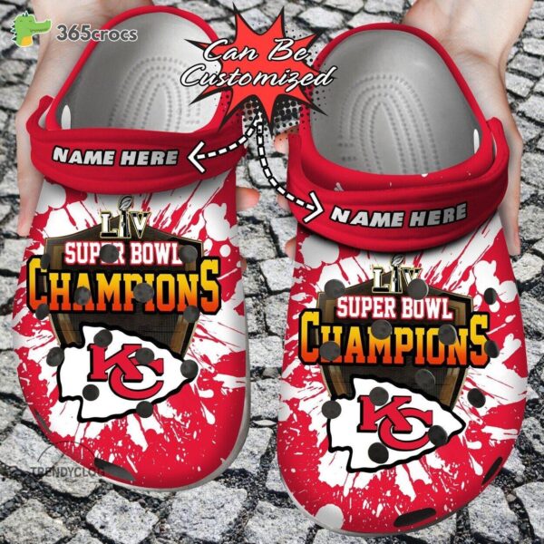 football clogs E28093 personalized kansas city chiefs super bowl clog shoes 5689 mlkho