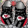 Football Kansas City Chiefs Flag Tribute Showcased on Personalized Clogs football kansas city chiefs flag tribute showcased on personalized clogs 2653 a3aef