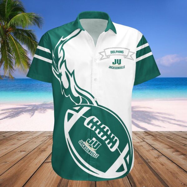 jacksonville dolphins hawaii shirt flame ball ncaa 4030 lgtcd