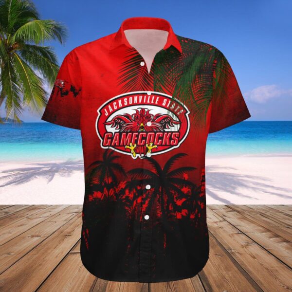 jacksonville state gamecocks hawaii shirt coconut tree tropical grunge ncaa 6596