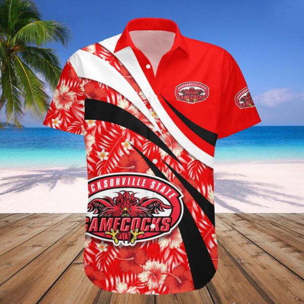 jacksonville state gamecocks hawaii shirt hibiscus sport style ncaa 6324 jc1l2