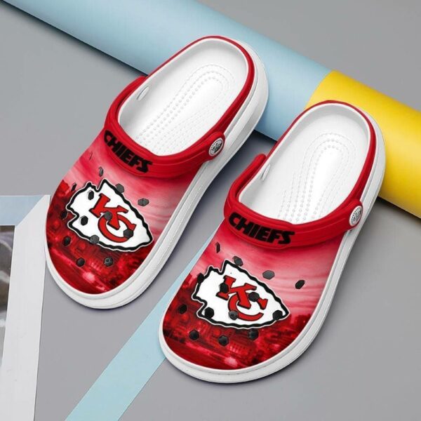 kansas city chiefs crocs clog comfortable water shoes elite aqua footwear design 4653 3qm3v e1711375224239