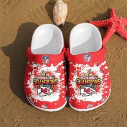 Kansas City Chiefs Football Crocs Crocband Clogs