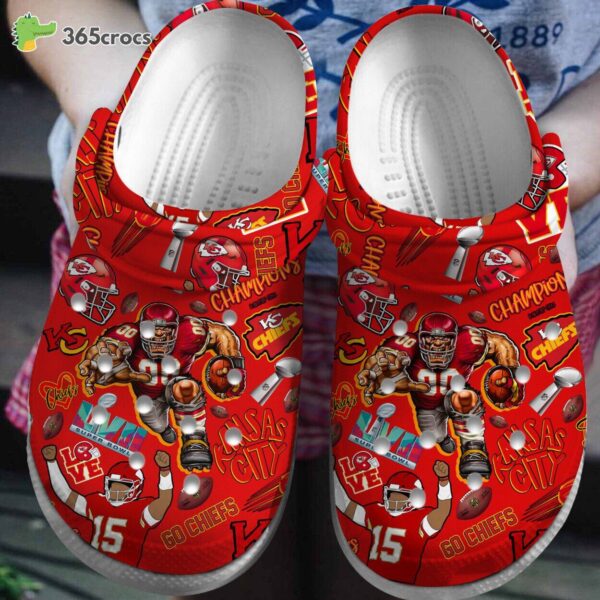 kansas city chiefs nfl crocs clogs shoes comfortable 3996 mbny2