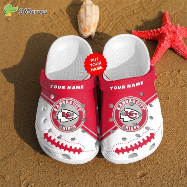 kansas city chiefs personalized custom for nfl fans clog shoes 3346