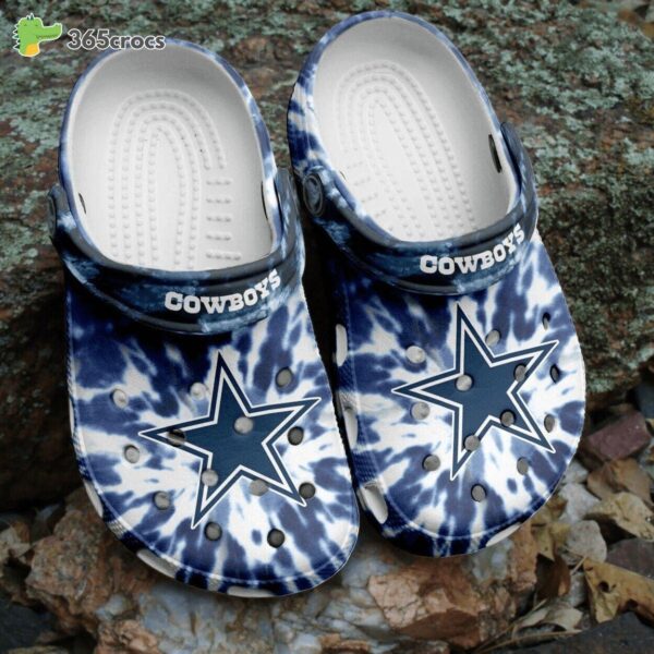 nfl dallas cowboys football crocs clogs shoes comfortable 7011 vribu