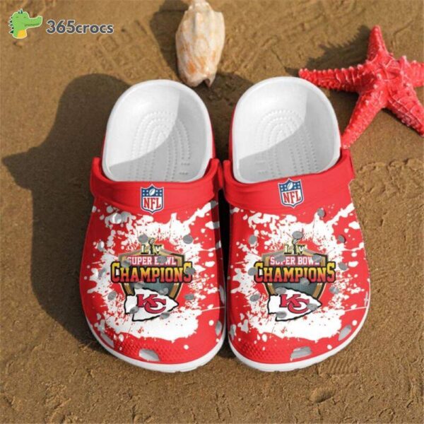 nfl football kansas city chiefs crocs clog shoes 6442 nisiw