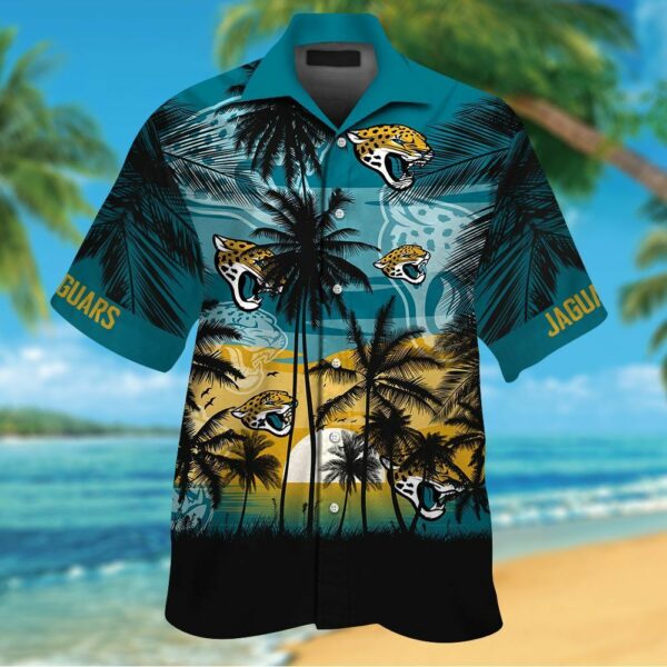 nfl jacksonville jaguars coconut sun teal trendy hawaiian shirt aloha shirt 5364