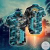 nfl jacksonville jaguars coconut tree teal grey trendy hawaiian shirt aloha shirt 3210 mst4u