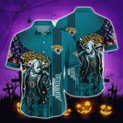 NFL Jacksonville Jaguars Halloween Jason Voorhees Hawaiian Shirt