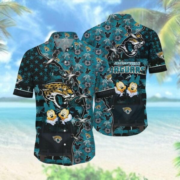 nfl jacksonville jaguars mickey daisy mouse trendy hawaiian shirt aloha shirt 8365 n67tm